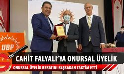 Cahit Falyalı'ya Onursal Üyelik Beratı takdim edildi