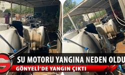 Arızalanan su motoru yangına neden oldu