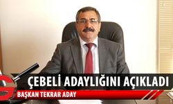 Mevcut başkan Yüksel Çelebi Dikmen Belediye başkanlığına yeniden aday