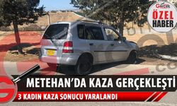 Metehan'da kaza gerçekleşti, 3 kadın yaralandı