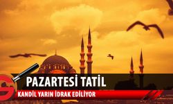 Kandil Dolayısıyla Pazartesi Günü Resmi Tatil Olacak