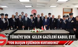 Sennaroğlu, KKTC’nin 38. kuruluş yıl dönümü nedeniyle KKTC’de bulunan Türkiye Muharip Gaziler Derneği, İzmir Şubesi Menderes Temsilciliğinden oluşan bir heyeti kabul etti