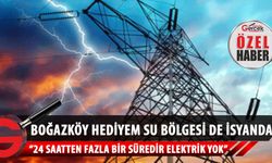 Boğazköy, Hediyem su bölgesi sakinleri 24 saatten fazla bir süredir elektriksiz