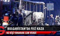 Bulgaristan'ın batısında kaza yapan bir yolcu otobüsü alev aldı