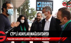 CTP'li Milletvekil adayları Gazimağusa'da Sakarya Caddesi'nde yürüyüş yaptı