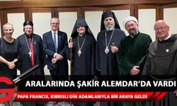 Papa Francis, dün akşam aralarında Şakir Alemdar'ın da bulunduğu Kıbrıslı din adamlarıyla bir araya geldi