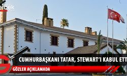  Cumhurbaşkanı Ersin Tatar, Colin Stewart’ı kabul etti