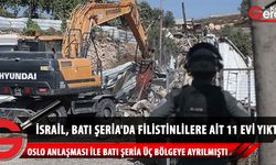  İsrail güçleri, işgal altındaki Batı Şeria'daki Tubas ilinde Filistinlilere ait 11 yapıyı yıktı