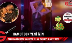 Hamdi Alkan'ın eşi Selen Görgüzel'den yılan dansı