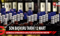 alkollü içki satış ruhsatını yenilemek isteyenlerin 12 Mart’a kadar başvuruda bulunması gerektiğini duyurdu