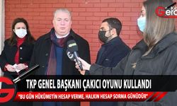 Toplumcu Kurtuluş Partisi (TKP) Yeni Güçler Genel Başkanı Mehmet Çakıcı oyunu kullandı