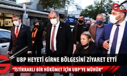 UBP, seçim gezileri kapsamında Girne bölgesinde ziyaretlerde bulundu