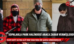 Sopalarla araca saldıran zanlılar mahkeme huzuruna çıkarıldı