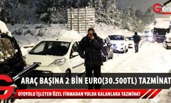 Atina otoyolunu işleten firmadan kar mağdurlarına 2000 Euro tazminat