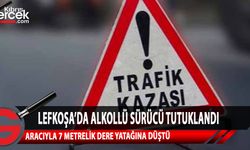  Lefkoşa’da “kalın yol” olarak bilinen caddede dün gece meydana gelen trafik kazasında, alkollü olduğu belirlenen sürücü tutuklandı