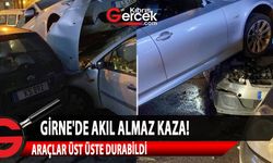 Girne'de akıl almaz kaza!