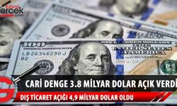 Türkiye'de Cari denge aralıkta 3,8 milyar dolar açık verdi