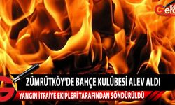 Zümrütköy’de Bahçeler Bölgesi’nde ahşaptan mamül bahçe kulübesinde yangın meydana geldi