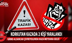 Girne-Alsancak çevreyolunda meydana gelen trafik kazasında 2 kişi yaralandı