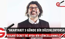 Rahvancıoğlu, asgari ücretin iki ayda bir güncellenmesi gerektiğini ifade etti.