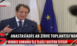 Rum lider Anastasiadis, AB Zirve Toplantısı’nda Kıbrıs sorununda destek istedi