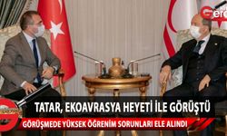 Cumhurbaşkanı Ersin Tatar, EkoAvrasya heyeti ile görüştü