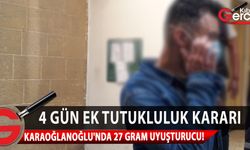 Karaoğlanoğlu'nda gerçekleştirilen operasyon sonucu tutuklanan zanlı mahkeme huzurunda