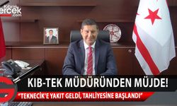 KIB-TEK Genel Müdürü Erdoğan, yakıt gemisinin geldiğini açıkladı