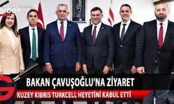 Kuzey Kıbrıs Turkcell Genel Müdürü Murat Küçüközdemir ve heyetini kabul ederek görüştü