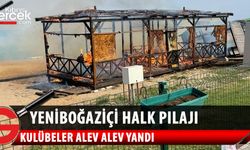 Yeniboğaziçi Belediyesi halk plajı’nda yangın çıktı