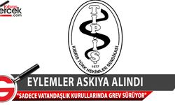 Kıbrıs Türk Hekimler Sendikası, Bakan Pilli'nin söz vermesi üzerine eylemlerini askıya aldı
