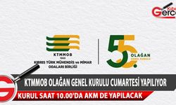 KTMMOB 55. Olağan Genel Kurulu Cumartesi yapılıyor