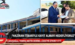 Milli Eğitim Bakanı Çavuşoğlu, Yonpaş Metin Derinel Lisesi'ni ziyaret etti