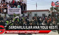 Serdarlı bölge halkı, belediye reformunu protesto etti