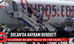 Ercan Havalimanı bayram öncesi ve sonrasındaki günlerde yoğun bir yolcu ve uçak trafiği yaşadı