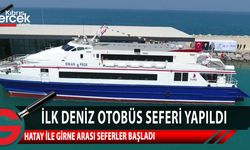 Hatay ile Girne arasındaki ilk deniz otobüsü seferi yapıldı