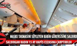 Kabin görevlisine saldıran kadın 15 ay hapis cezasının yanı sıra 26 bin dolar cezaya çarptırıldı