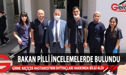 Sağlık Bakanı Dr. Ali Pilli, Girne Dr. Akçiçek Hastanesi'nde incelemelerde bulundu