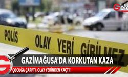 Gazimağusa'da meydana gelen kaza sonucu yaralanan 3 buçuk yaşındaki çocuk hastaneye kaldırıldı