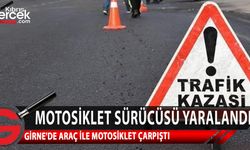 Girne'de korkutan trafik kazası! Motosiklet sürücüsü yaralandı