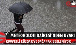 Meteoroloji Dairesi Perşembe’ye kadar yer yer kuvvetli rüzgarla birlikte sağanak beklendiğini duyurdu