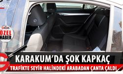Girne Karakum’da yaşanan kapkaç olayı trafiktekileri dehşete düşürdü