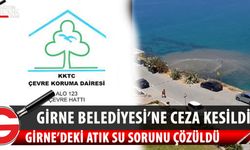 Girne Kaşgar bölgesinde denize atık su deşarj edildiğini tespit ederek, Girne Belediyesi’ne cezai işlem uyguladı