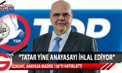 TDP Genel Sekreteri Özkunt: Ersin Tatar yine anayasayı ihlal ediyor