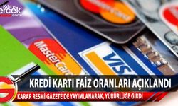 Merkez Bankası'nın kredi kartlarında uygulanacak azami faiz oranlarını artırdı