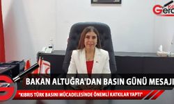 Sağlık Bakanı İzlem Gürçağ Altuğra'dan 11 Temmuz Basın Günü mesajı...