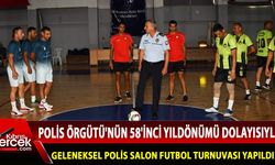 14. Polis Salon Futbol Turnuvası bugün Atatürk Spor Salonunda başladı