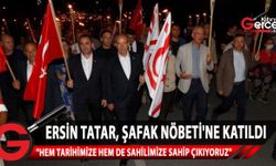 Tatar, Alsancak Yavuz Çıkarma Plajı’nda düzenlenen “Şafak Nöbeti”ne katıldı