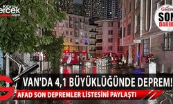 Bugün Türkiye içerisinde şiddeti 3'ü aşan ilk deprem Van'da meydana geldi