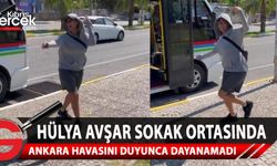 Hülya Avşar, sokak ortasında Ankara havası oynadı
